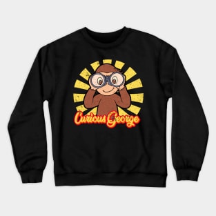 Curious George Retro Japanese Crewneck Sweatshirt